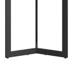 Round Side Table, Round Accent End Table with Sturdy Metal Frame, Round Nightstand, for Living Room, Brown