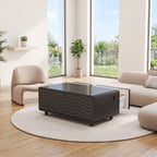 Smart Coffee Table                                                  with Built-in Fridge,Bluetooth Speaker,Wireless Charging,Touch Control Panel,USB Interface,Outlet Protection